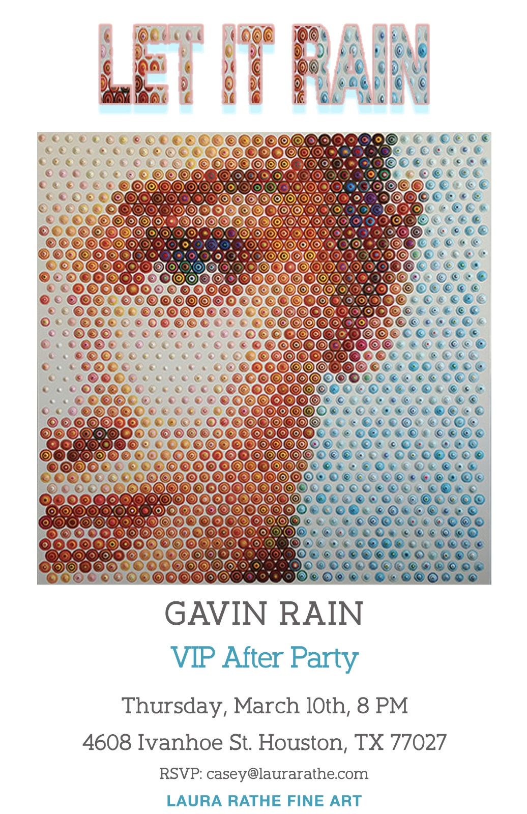 Invitation for the VIP after show party, Houston (USA)